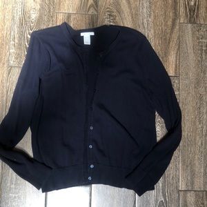 H&M Basic Navy Cardigan